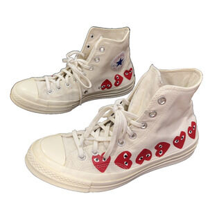 Converse x CDG Play Chuck 70 Hi Multi Heart White Men’s 9 Women’s 11